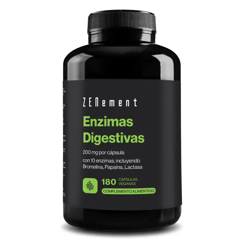 Zenement Enzimas Digestivas, 180 cápsulas veganas
