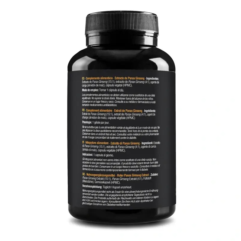 Zenement Extracto De Panax Ginseng Rojo Coreano, 120 cápsulas veganas