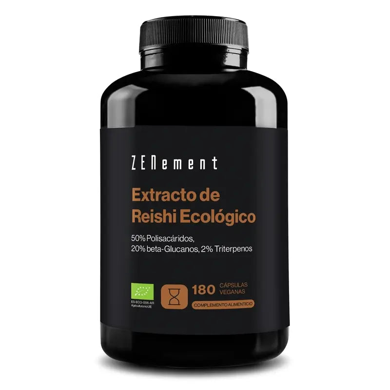 Zenement Extracto De Reishi Ecológico, 180 cápsulas veganas
