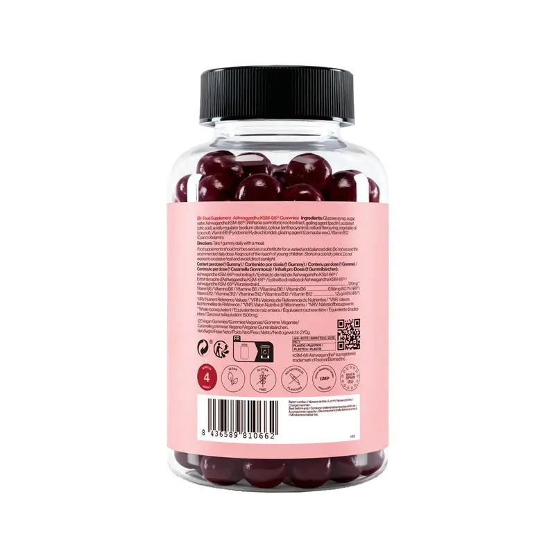 Zenement Gummies De Ashwagandha Ksm-66, 120 gominolas veganas