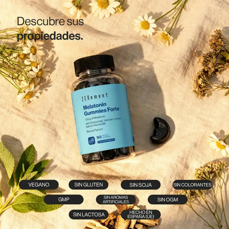Zenement Gummies De Melatonina Forte, 90 gominolas veganas