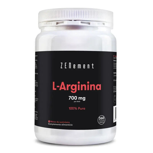 Zenement L-Arginina 700 Mg, 360 cápsulas veganas