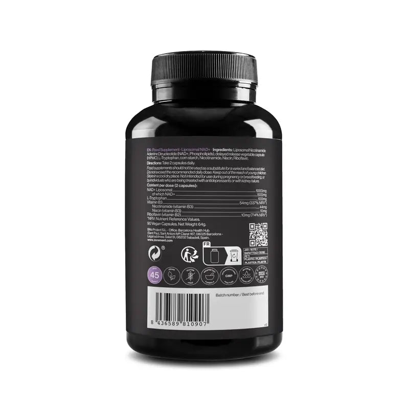 Zenement Nad Liposomal, 90 cápsulas veganas