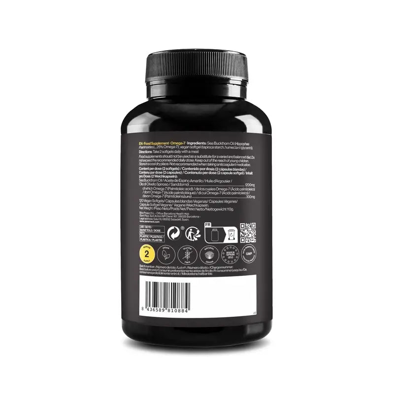 Zenement Omega-7, 120 cápsulas blandas veganas