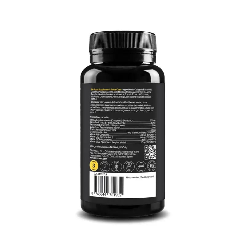 Zenement Solar Care, 90 cápsulas vegetarianas