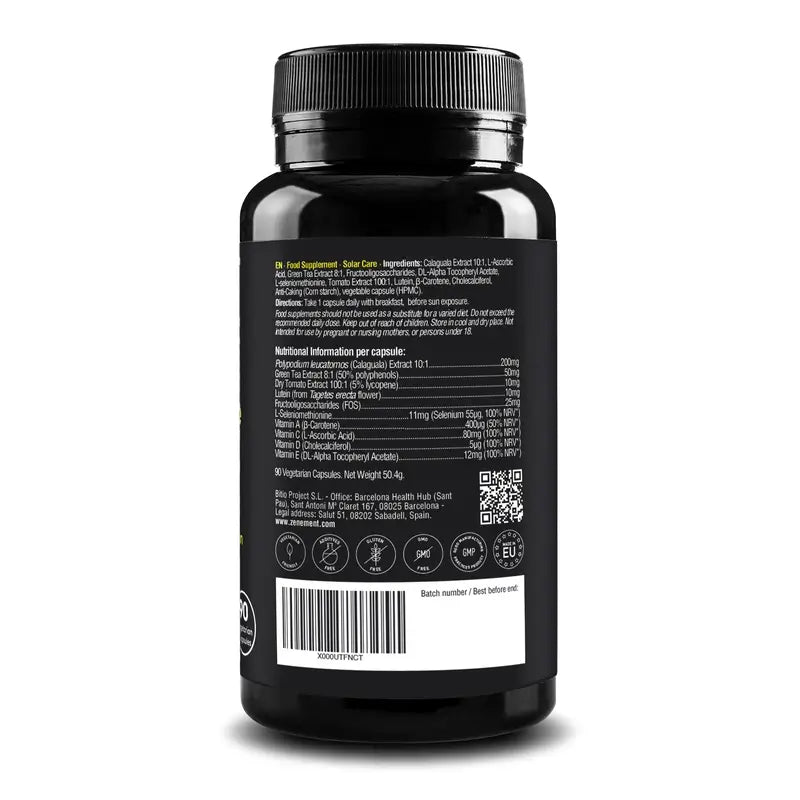 Zenement Solar Care, 90 cápsulas vegetarianas