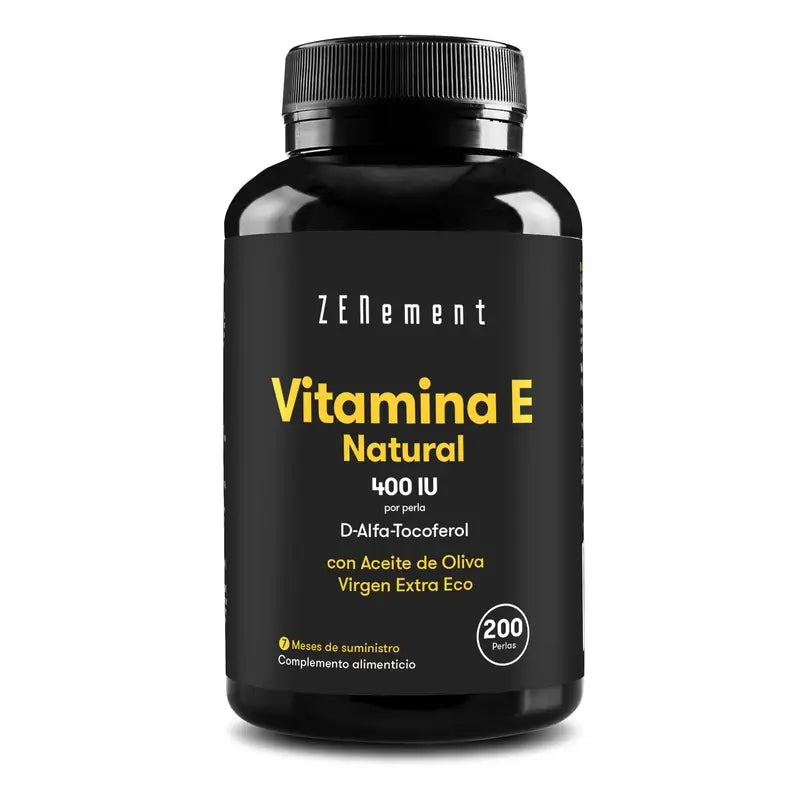 Zenement Vitamina E Natural 400 Ui, 200 cápsulas blandas