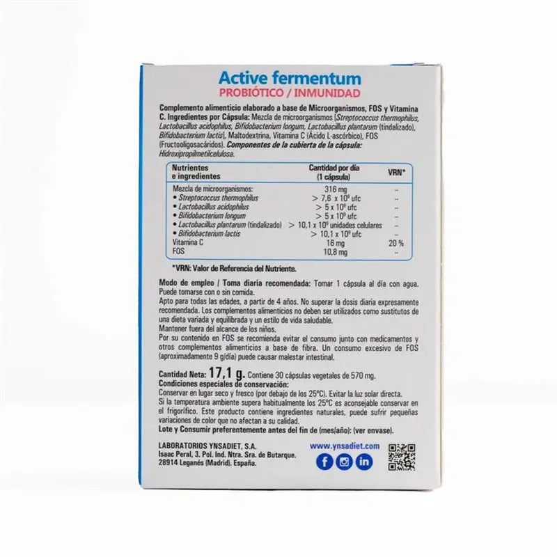Zentrum Active Fermentum Zentrum 30 Cápsulas