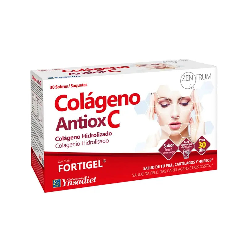 Ynsadiet Colágeno Antiox Fortigel, 30 sobres