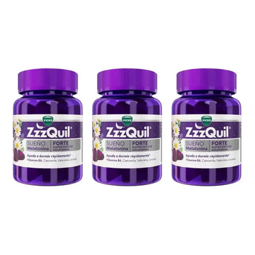 ZzzQuil Natura Forte Melatonina, Pack 3x30 Gummies