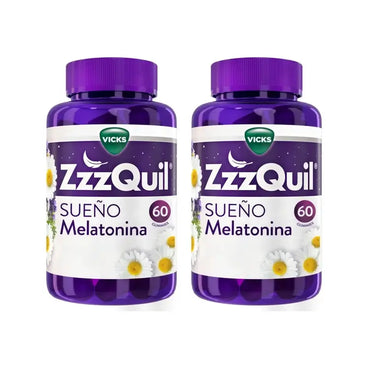 ZzzQuil Natura Melatonina, Pack 2x60 Gummies