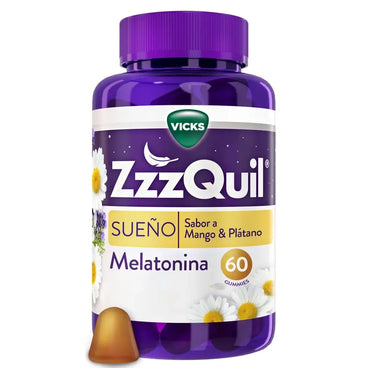 ZzzQuil Mango, Plátano y Valeriana, 60 Gummies