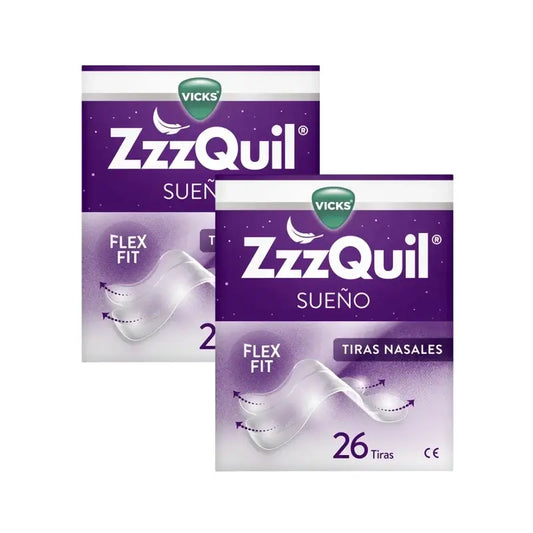 Zzzquil Sueño Tiras Nasales, Respira Y Duerme Mejor, 2X26 Tiras